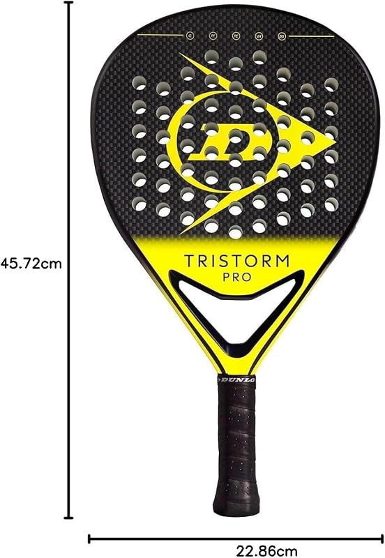 Dunlop Pala DE PÁDEL TRISTORM Pro – Forma de Diamante, núcleo Pro EVA, tecnología Power Frame para una progresión óptima