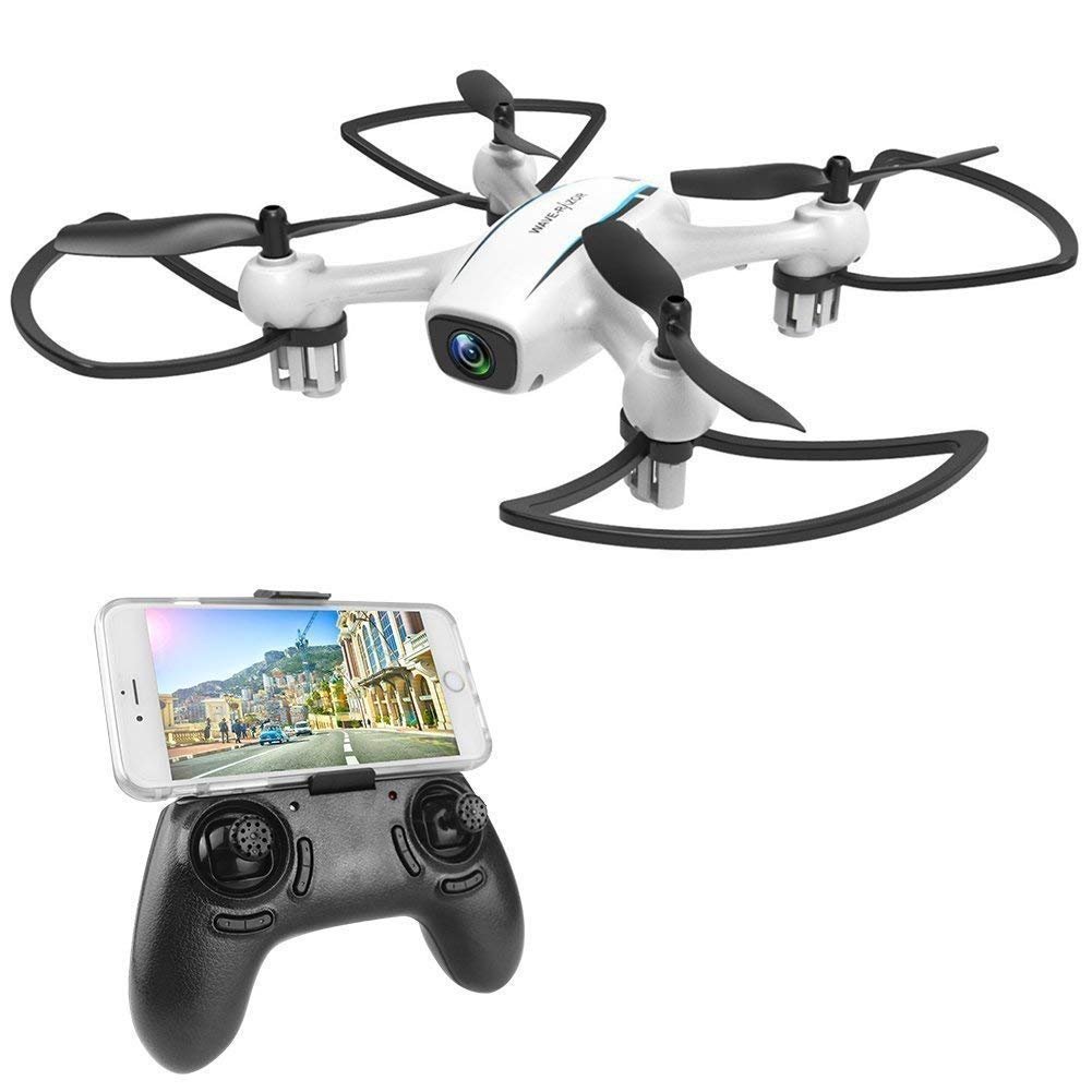 Drone with Camera, Winglescout FPV RC Quadcopter with 720P HD  WIFI Live Video Camera , Remote Control Helicopter with Altitude Hold and Trajectory Flight for Beginners and Kids