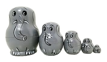 elephant russian dolls