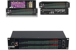 EQ-323 Dual 31-Band Graphic Equalizer Digital Signal Processor with LCD Display for Professional Audio Systems Home Theater