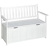 Outsunny 41 Gallon Outdoor Storage Bench, Wooden