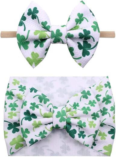 st patricks day baby headband