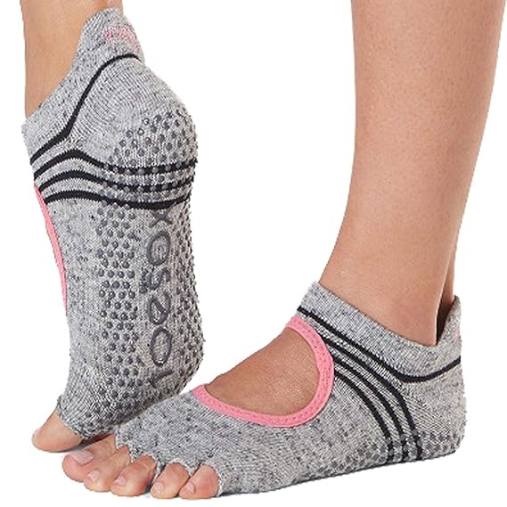 Toe Sox Damen Toesox Grip Pilates Barre Socks - Non-Slip Bellarina Half Toe for Yoga & Ballet