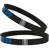 2pcs 140J6 Planer Drive Belt 5140055-59 Replacement V Belt for Delta 22-560, TP400LS, 22-565 22-580 Planer,Replacement 22-563, Wen 6560
