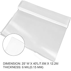 VEVOR Greenhouse Plastic Sheeting 25 x 40 ft, 6 Mil
