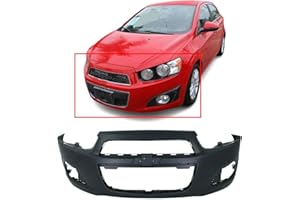 FitParts Compatible with Front Bumper Cover Fascia Chevrolet Sonic 2012-2016 LS LT LTZ Sedan Hatchback 12-16. New Primed Without Sensor Holes, with Fog Light Holes. GM1000928 95245182