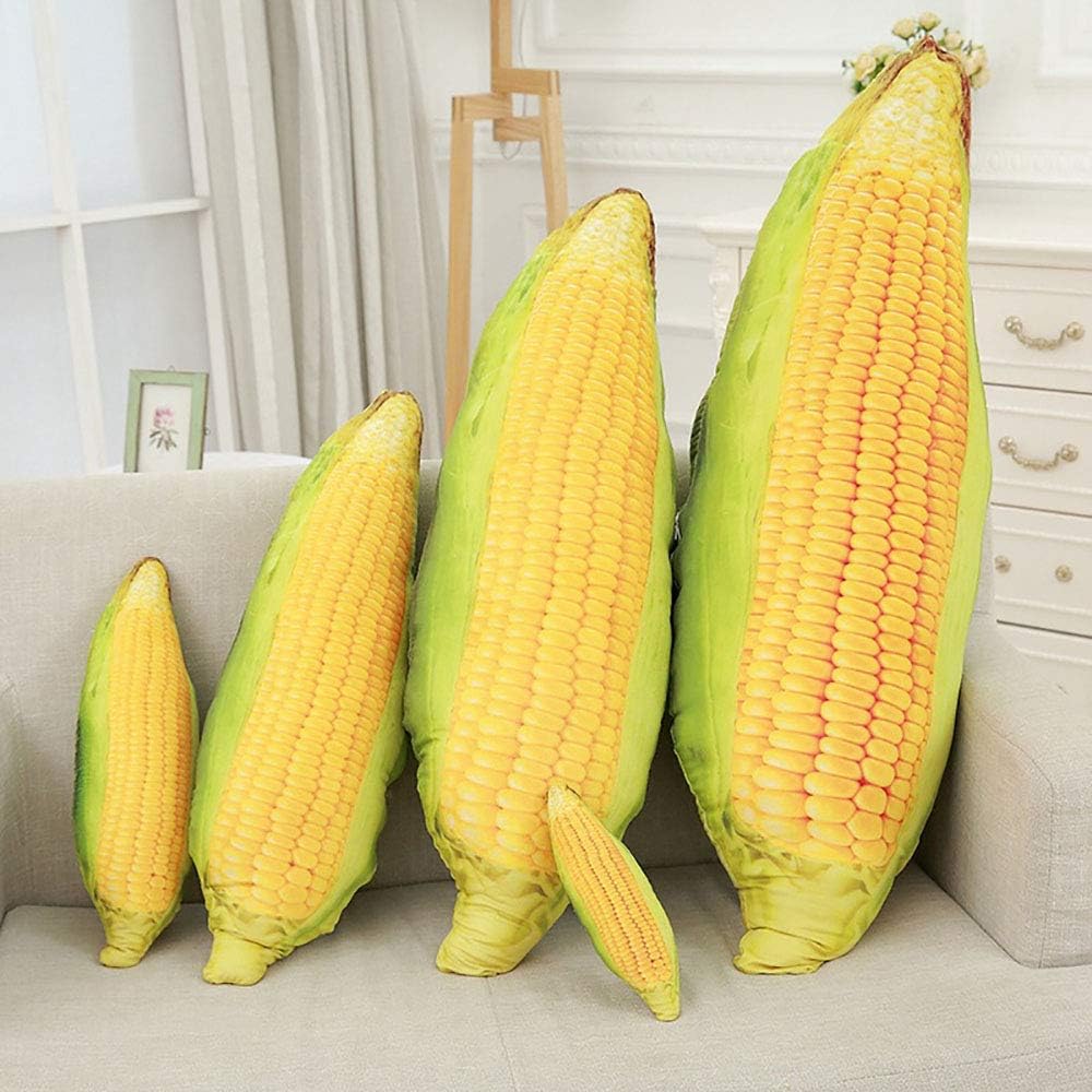 LZYMSZ Corn Throw Pillow,Vegetables Plush Stuffed Toy Doll,Soft Decorative Cushion Doll for Sofa Home Bedroom Office Dormitory in Valentine's Day, Christmas, Birthday (XL-37.8'')