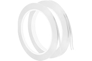 PATIKIL 1/8" Whiteboard Tape, 3 Pack Thin Dry Erase Tape for Graphic Chart Marking DIY Art, White