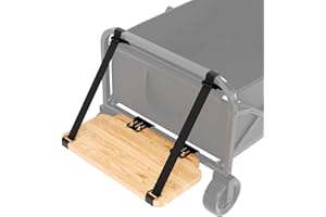 XIEEIX Wagon Stroller Standing Board, Anti Slip Wooden Stroller Station Board, Suitable for All 2-Seat & 4-Seater Wagon Strolle (Square B)