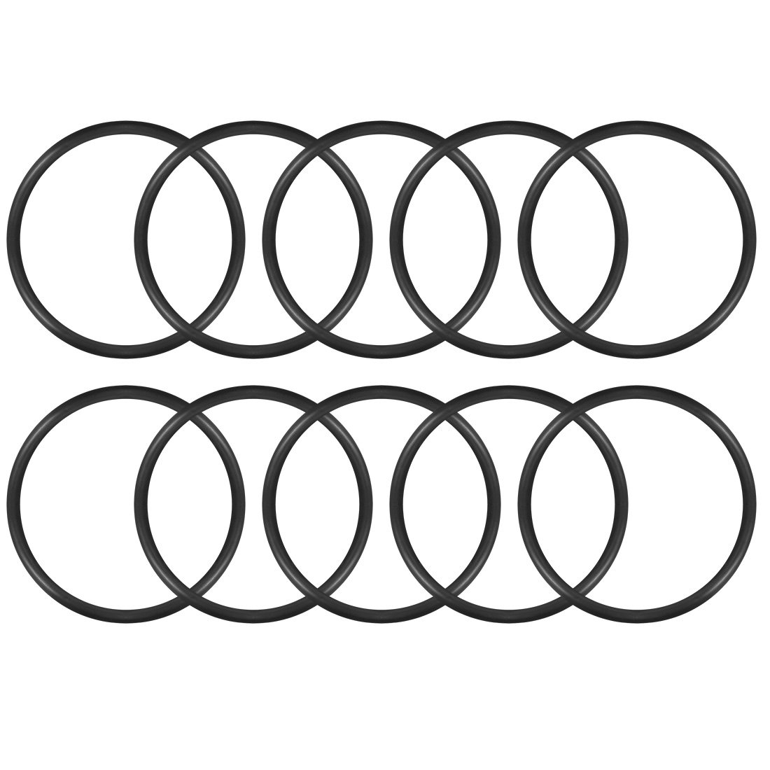 sourcingmap Nitrile Rubber O-Rings 100mm OD 88.6mm ID 5.7mm Width, Metric Sealing Gasket, Pack of 10