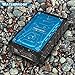 COOCHEER 7500mAh Portable Water Resistant Power Bank Rugged Mobile Phone Travel Water/Shock/Dust Proof External Battery Charger with Dual USB Port - Blue