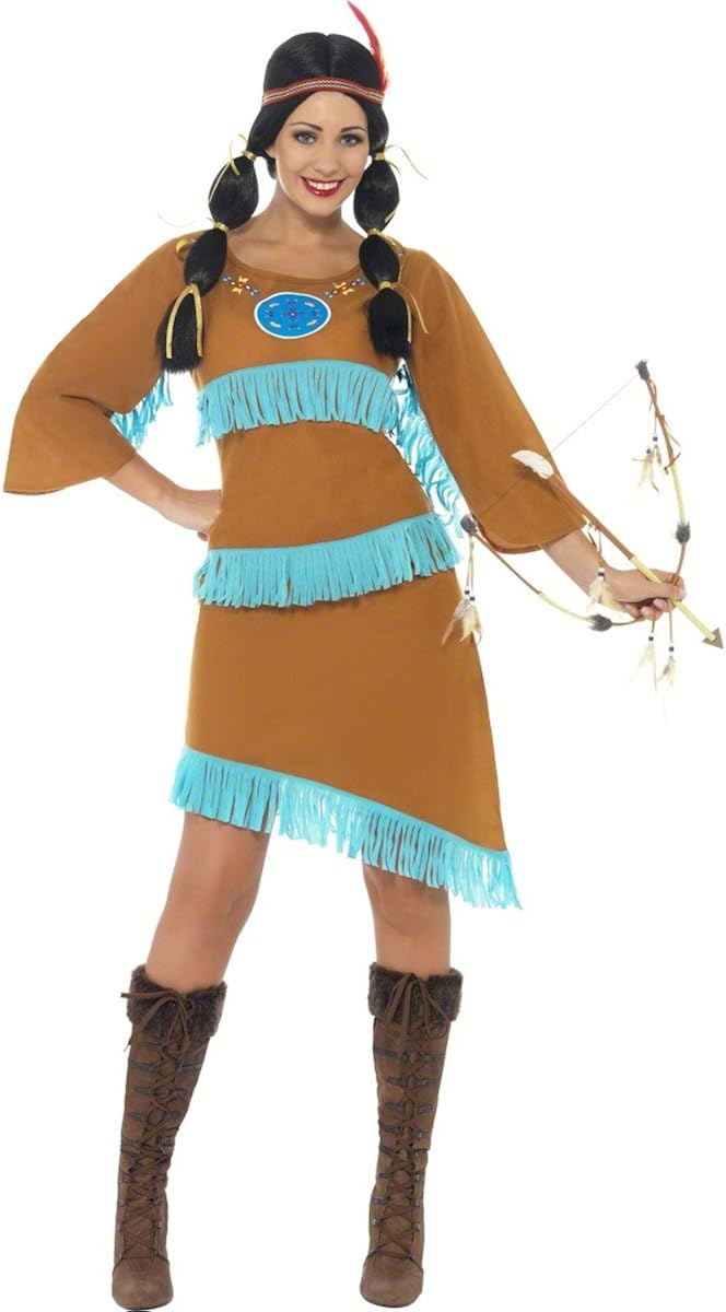 Smiffy's Women's Indian Princess Costume with Dress, Multi