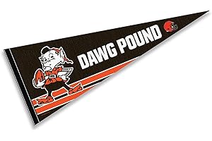 WINCRAFT Cleveland Browns Dawg Pound Pennant Banner Flag
