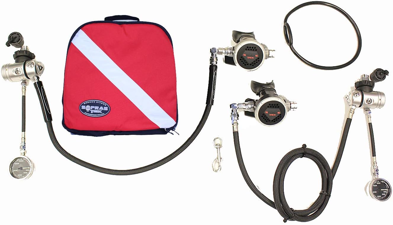 Sopras Sub Tek Sidemount Diver Regulator Package with free bag regulator