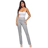 Hybrid & Company Women’s Straight Leg Pull On Pants – Ultra Stretch Ponte – Office & Casual Wear