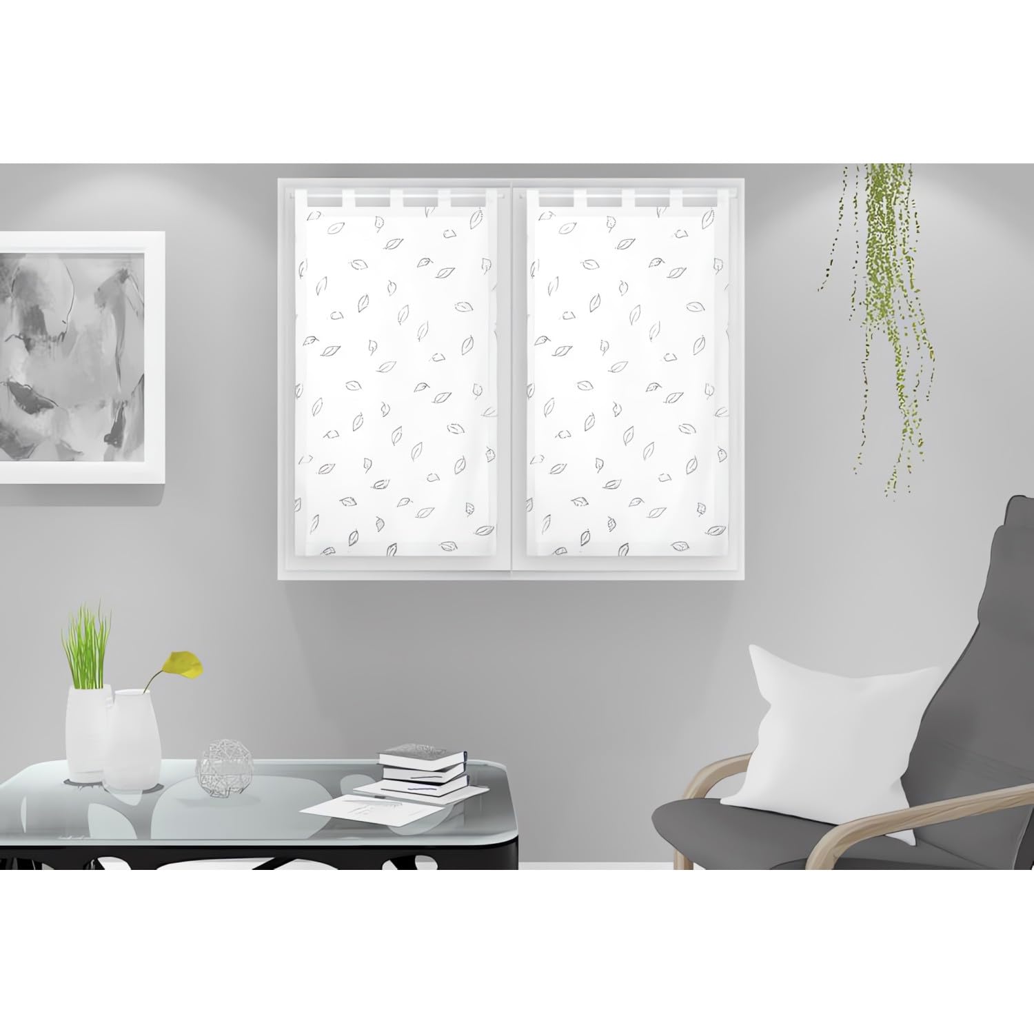 Soleil d'ocre Laurene Bise-Bise, Polyester, White, 45 x 90 cm