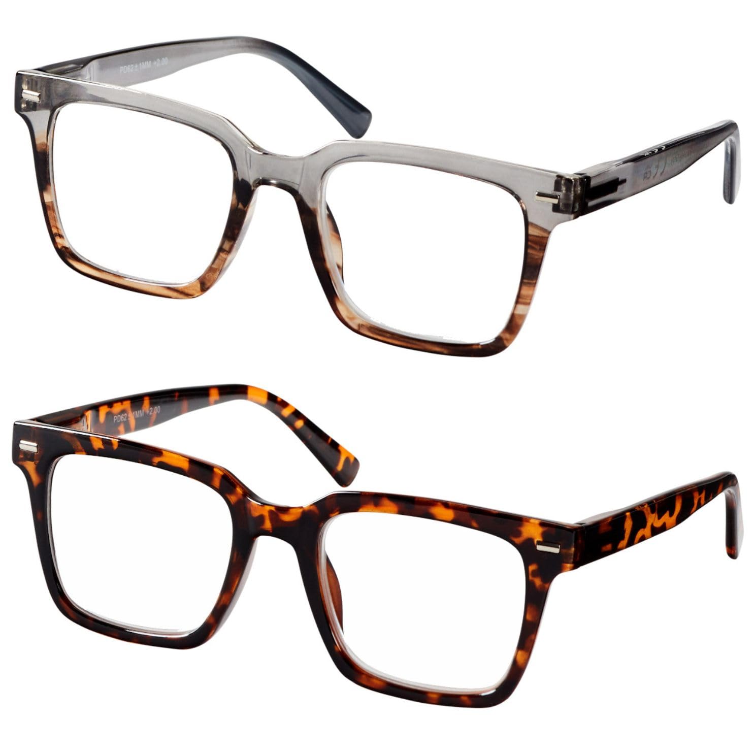 Remaldi Essential Paisley Reading Glasses, Grey, 3.5 (pack of 2)