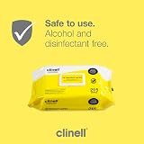 Clinell Detergent Wipes 215 Pack Alcohol Free Multi-Surface Cleaning Durable view 7