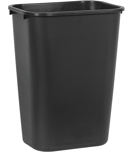 Slim Trash Can, Open Top Plastic Narrow Trash Can, 11.1x10