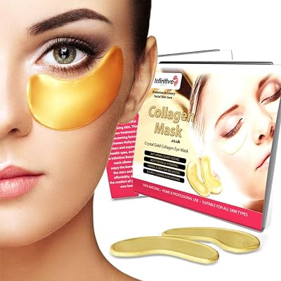 Infinitive Beauty 4PK 24K Gold Collagen Eye Mask Sheet Patch Anti-Aging Dark