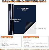 HTVRONT Black Heat Transfer Vinyl 12x15ft Easy to Cut for Silhouette Cricut view 6