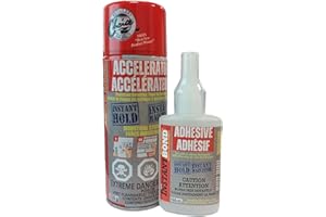 Instantbond CA Glue with Activator All Industries Large - Clear - 100ml/400ml Industrial Strength All Purpose Cyanoacrylate Glue
