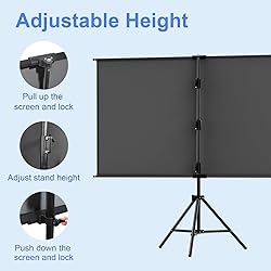 Projector Screen Tripod Stand 100 inch,Indoor