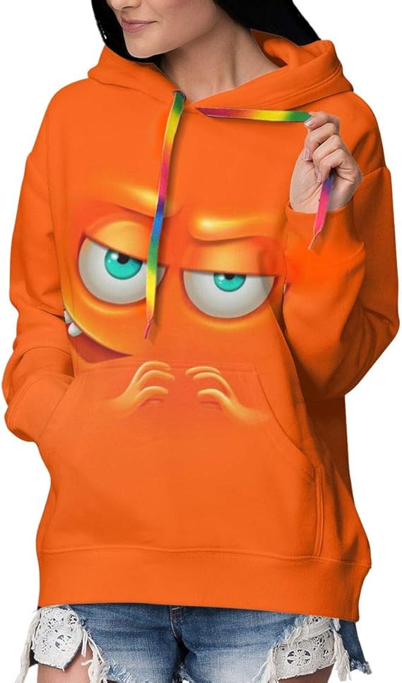 Amazon Co Jp 面白いオレンジ色の表現 パーカー レディース トレーナーパーカー おしゃれ プラスベルベット 厚くする フーディ 長袖 フード付き ポケット付き カジュアル プルオーバー パーカー 服 ファッション小物