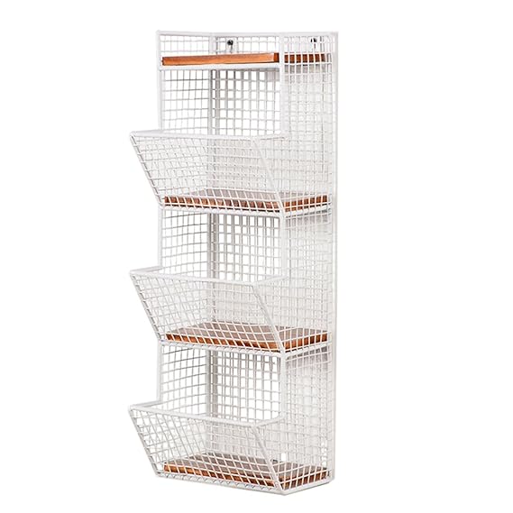 CRS-ZBBZ Loft Eisen Wandregal/Bücherregal Retro Creative Massivholzplatte Trennwand Aufbewahrungsfach, 20 (L) * 17 (D) * 58 (