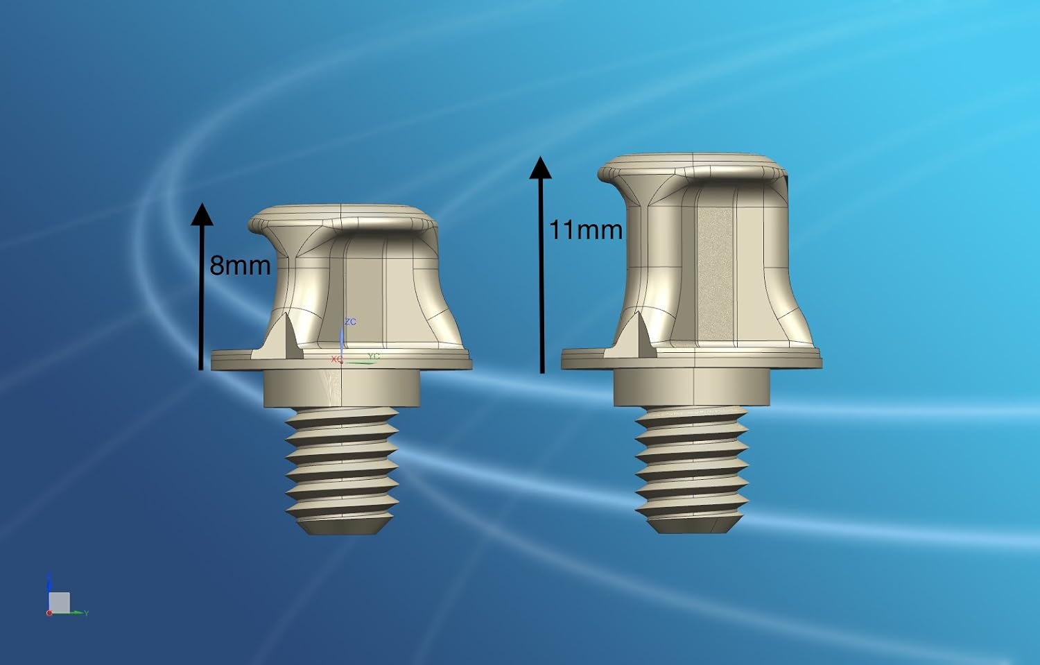 adidas stud thread size