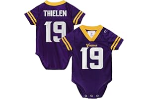 Outerstuff NFL Newborn Infants Team Color Name and Number Home Player Creeper Bodysuit Jersey
