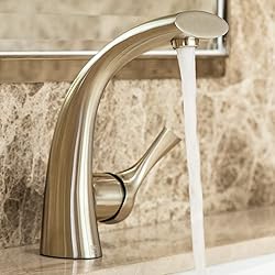 Single-Handle Brushed Gold Centerset Bathroom