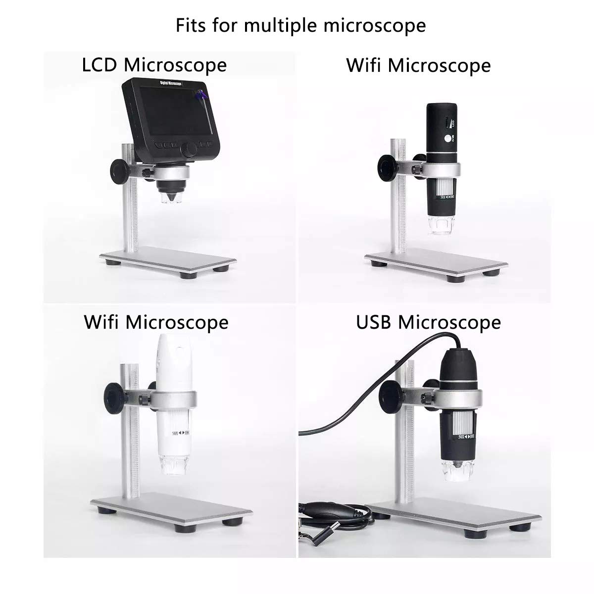 USB Microscopes Bysameyee Universal Diameter Metal Mount with