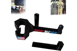 CAOZODLR Bow Buddy for Truck, Compound Bow Hanger for Truck and SUV Headrest,3.0 Twist-On Bow Holder - Tool-Free Installation with Rubber Spacer Protector for Hunting & Vehicle Transport (1pc)