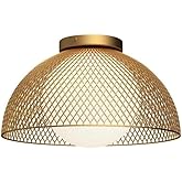 Alora Mood FM402513GDOP Haven Flush Mount, Gold/Opal Matte Glass