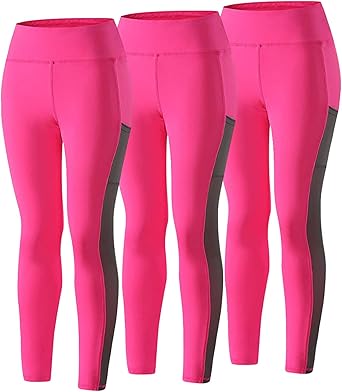 Wantdo Women Yoga Pants With Pockets Pack Of 3 Tummy Control Sport Leggings For Gym Workout High Waist At Amazon Women S Clothing Store
