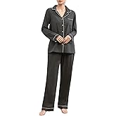 TSUTSUKO Women Pajama Sets, 2 Piece 100% Cotton Pajamas Set, Double Gauze Superior Comfort Feel, Long Sleeve Sleepwear