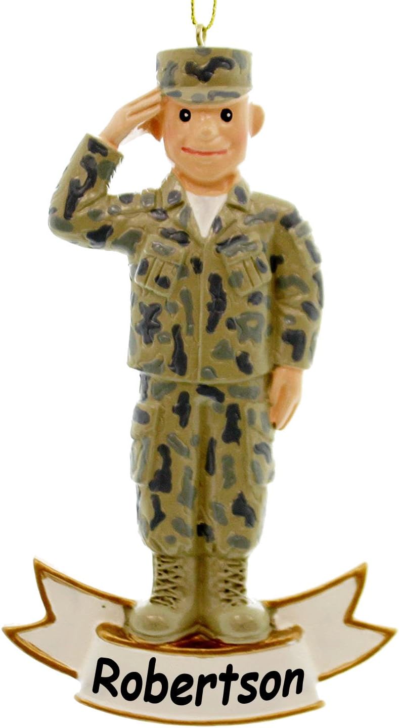 Kurt Adler Personalized Officially Licensed U.S. Army Soldier statue
