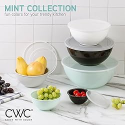 COOK WITH COLOR Mixing Bowls with Lids - 12 Piece