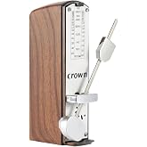 Mini Mechanical Metronome for Piano Guitar Violin Ukulele, Light Mahogany | Keep steady rhythm anywhere with this portable mechanical metronome, ideal for piano, guitar, violin and music practice.