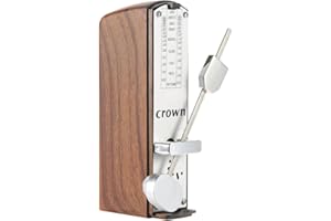 Btuty Mechanical Metronome Portable Mini Universal Metronome 11cm Height for Piano Guitar Violin Ukulele Chinese Zither Music Instrument (Light mahogany)