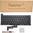 Pardarsey Replacement Keyboard Compatible with MacBook Pro 13" A2338 2020 2022 Keyboard US Layout+Keyboard Screws+Screwdriver