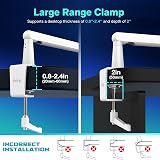 FIFINE Microphone Stand BM88 Low Profile Desk Mount with Cable Management view 6