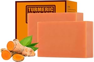 YAFUSIPE Turmeric Kojic Soap for Face and Body 200g/7OZ Facial Soap Tumeric Soap for Acne Hand Bath Soap Bar Curcuma Soap Bars Face Wash Facial Cleanser for Blemishes Pimples Dark Even Skin Tone Spots Bright