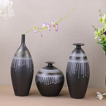 Amazon Com Chuangrong Ancient Style Ceramic Vase Sets Home