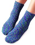 Vero Monte 4 Pairs Womens Crew Slipper Socks - Silicon Non-Slip