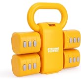2‑in‑1 Adjustable Dumbbell &amp; Kettlebell Set, Home Gym Workout Weights | Quick switch, 2.2‑5.5 lb per dumbbell. Non‑slip grip, floor‑safe base, space‑saving, ideal for home workouts.