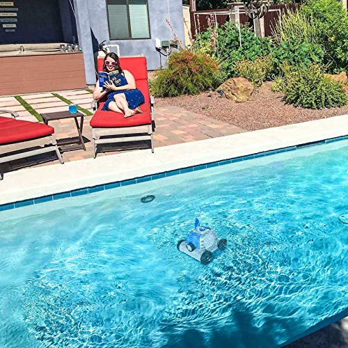 OT QOMOTOP Robotic Pool Cleaner, Cordless Automatic Pool Cleaner with