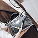 Yocatech Women's Clear Cross Body Messenger Shoulder Bag Purse, Adjustable Strap, NFL Stadium Approved, Black