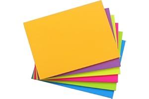 SIMONA Sticky Notes 8x6, 6 Color Bright Colorful Sticky Pad, 6 Pads/Pack, 45 Sheets/Pad, Self-Sticky Note Pads